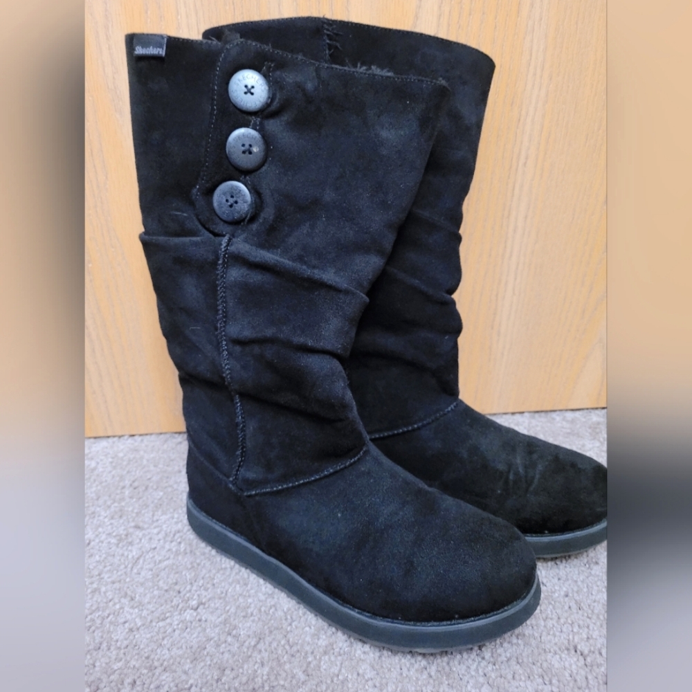 Skechers Black 'Keepsakes-Freezing' suede boots